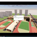 Modern School Elementary Components 3d model