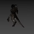 3D Rendered Mythical Dragon Head With Horns Sharp Teeth And Scales