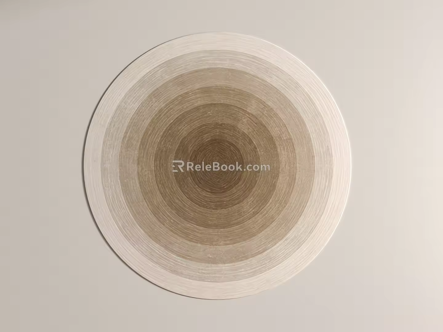Middle Ancient Retro Carpet Middle Ancient Round Carpet 3d model