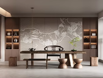 Tea Room 3d model