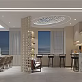 Modern Beauty Hair Salon Interior With Chairs Mirror Equipment Lighting And Decor