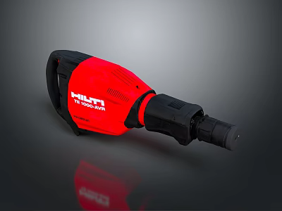 Professional Red Black Electric Hammer Power Tool For Heavy Duty Construction 3d model