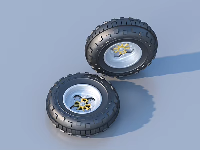 wheel hub motorcycle wheel tire 3d model