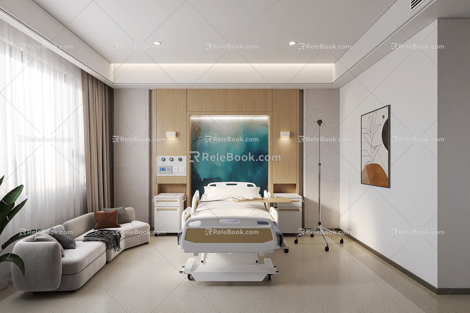 modern ward 3d model