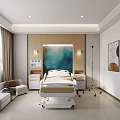 Modern Hospital Outpatient Clinic Waiting Area With Comfortable Seats And Medical Equipment