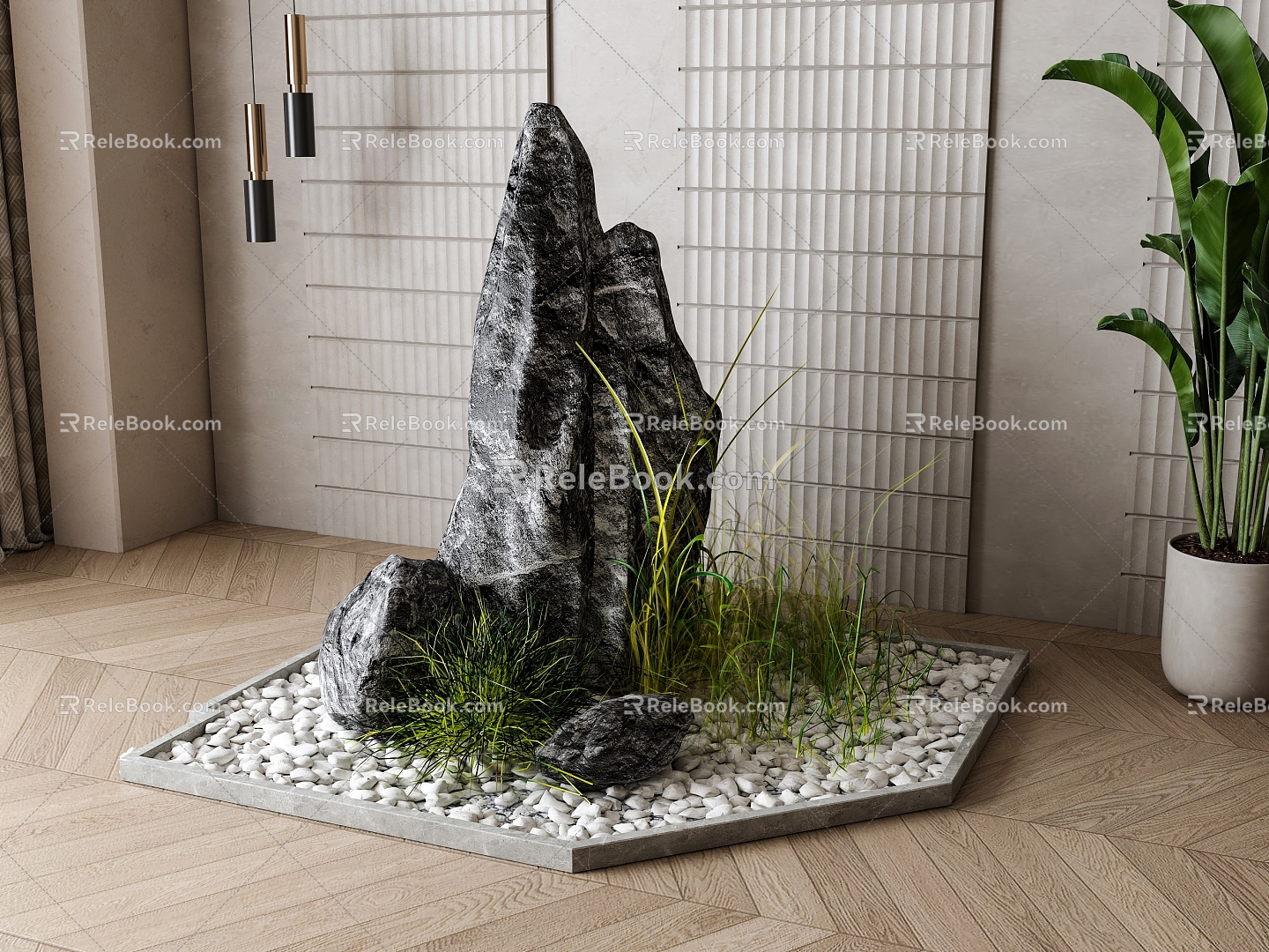 New Chinese stone rockery ornaments model