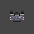 Silver Modern Pickup Truck With Double Cab And Sleek Cargo Bed Design