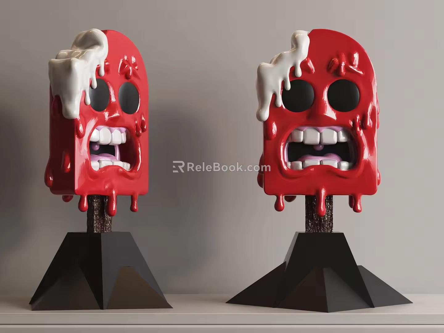 modern ice cream ornaments hand toys 3d model