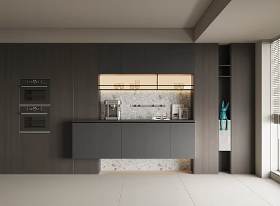 Modern Wine Cabinet Sideboard 3d model