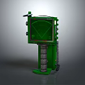 Green Industrial Equipment Featuring Display Screen Antenna Control Panel Stand And Cable