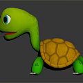 Turtle Cartoon Turtle Snapping Turtle Chickbill Turtle Reptile Cold Blooded Animal Reptile Class 3d model