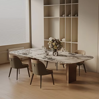 Modern table combination 3d model