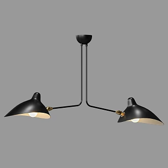 Modern minimalist chandelier 3d model