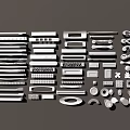 Modern Handle Hardware Door Handle Cabinet Handle Small Hook 3d model