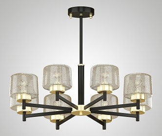 New Chinese Chandelier 3d model