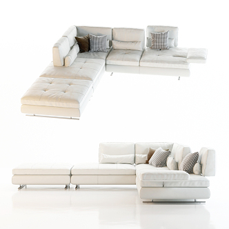 Modern Multiplayer Sofa Casual Sofa 3d model