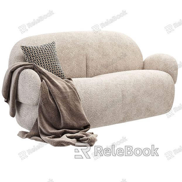 modern double sofa sofa model