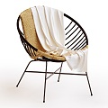 Outdoor Rattan Leisure Chair Outdoor Leisure Chair 3d model