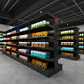 Modern Supermarket Fresh Supermarket 3d model