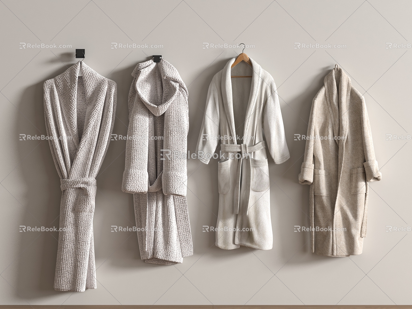 Bathrobe Towel 3d model