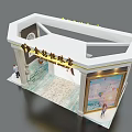 Elegant Jin Zuan Heng Jewelry Store Interior With Display Counter And Decorative Walls