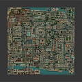 Modern City 3D Model Displaying Urban Layout Buildings And Water Features