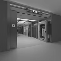 Modern Clothing Store Interior With Open Layout And Hanging Clothes