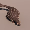 Sub-era Anthylosaurus Dinosaur with Binding Action Animation 3d model