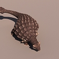 Sub-era Anthylosaurus Dinosaur with Binding Action Animation 3d model