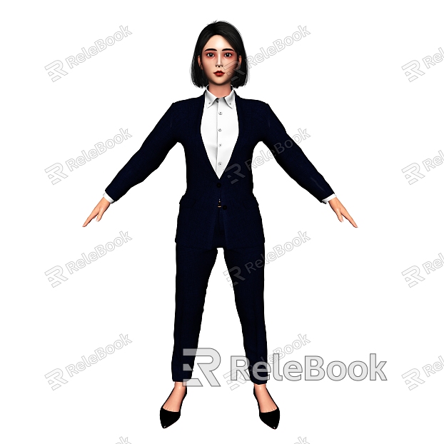 Woman in a suit model