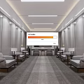 Modern Hotel Public Lounge Interior With Comfortable Sofas Chairs Elegant Lighting And Neutral Walls