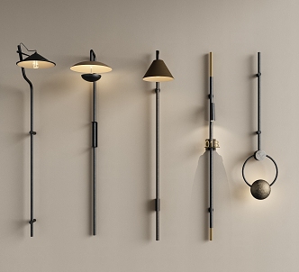 Modern Metal Wall Lamp Large Wall Lamp 3d model