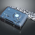 Portable Projection Monitoring Device With Modern Design Control Panel And Cable Accessory