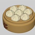 Modern Xiao Long Bao Breakfast Dim Sum Baozi 3d model