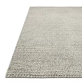 Light Gray Square Rug With Soft Woven Texture For Modern Living Space 3d model