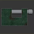 Green Heavy Duty Metal Bench Vice Clamping Tool With Screw Mechanism For Workshop Use