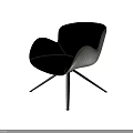 Modern Stylish Accent Chair With Curved Velvet Upholstery And Sturdy Metal Spider Legs