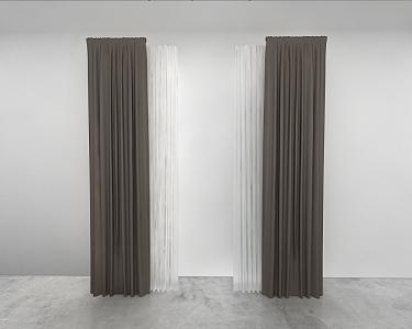 Curtains 3d model