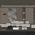 Modern Living Room Sofa Combination Multi-person Sofa Corner Sofa Lazy Sofa 3d model