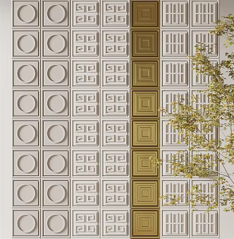 New Chinese Wall Tiles 3d model