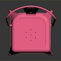 Pink Metal Dining Chair With Modern Sleek Design For Home Dining Room