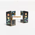 Vintage Arcade Machines As Entertainment Appliances With Colorful Patterns And Game Screens