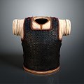 Soft Armor Leather Armor Soft Hedgehog Armor Soldier Leather Armor Warrior Leather Armor Ancient Soldier Costume 3d model