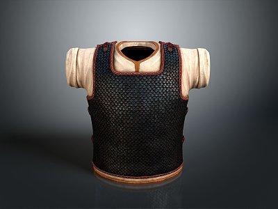 Soft Armor Leather Armor Soft Hedgehog Armor Soldier Leather Armor Warrior Leather Armor Ancient Soldier Costume 3d model