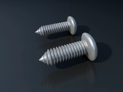 High Quality Metal Screws As Essential Hardware Tools For Construction Use 3d model