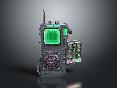 Modern walkie-talkie professional wireless walkie-talkie commercial wireless walkie-talkie 3d model