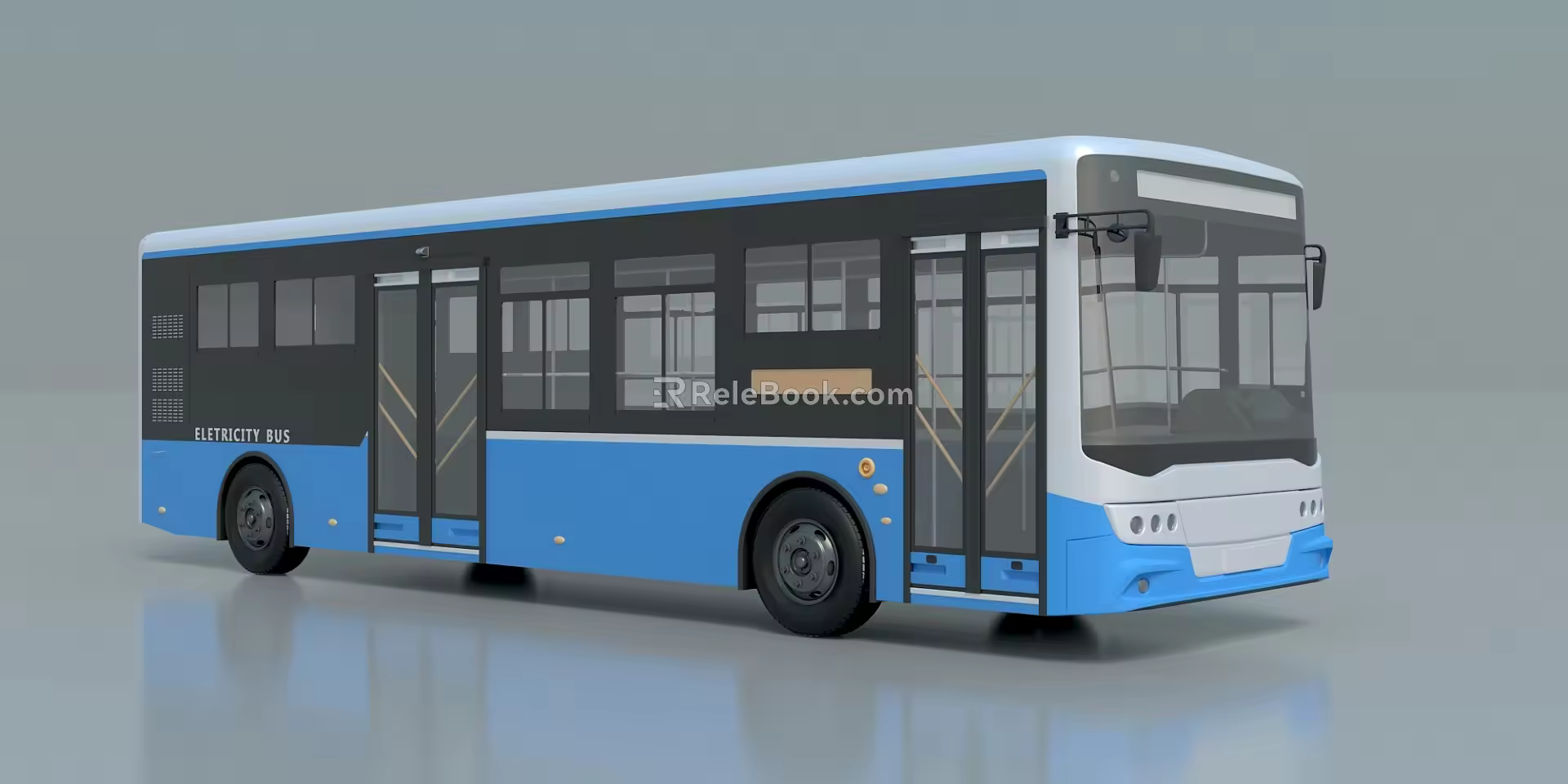 modern bus 3d model