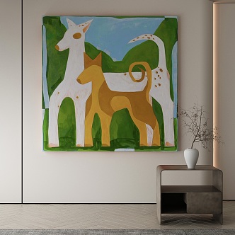 modern decorative painting 3d model