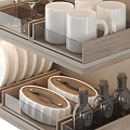 Well Organized Kitchen Dinnerware Set With Plates Bowls Cups And Glassware