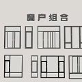 casement window aluminum alloy window floor-to-ceiling window balcony sliding window bedroom window bay window 3d model